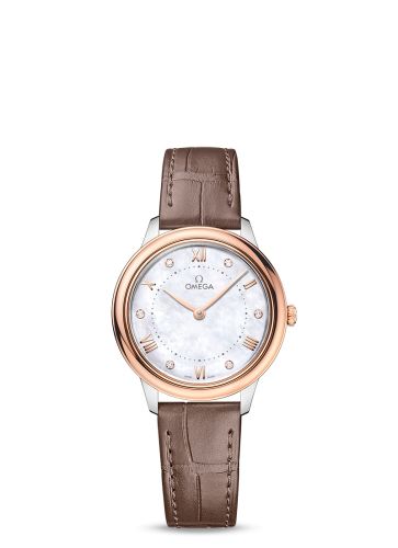 Omega De Ville Quartz 30 Stainless Steel - Sedna Gold / MOP - Diamond